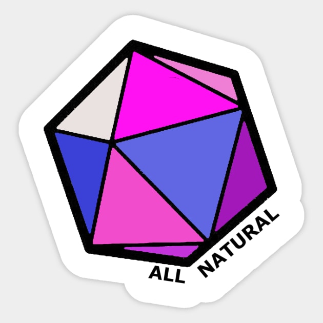 All Natural Sticker by TwistedCreature